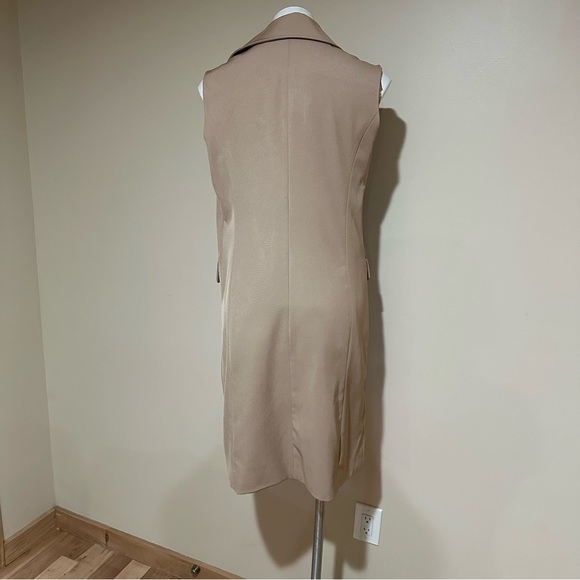 Bagatelle collection Chic Sleeveless Trench Vest - Camel Tan - Picture 4 of 6